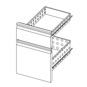 2er Schubladenblock 1/3+2/3 für Kühltisch 700 Serie - THP